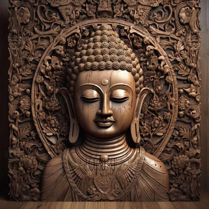 stl buddha 1 stl model for CNC